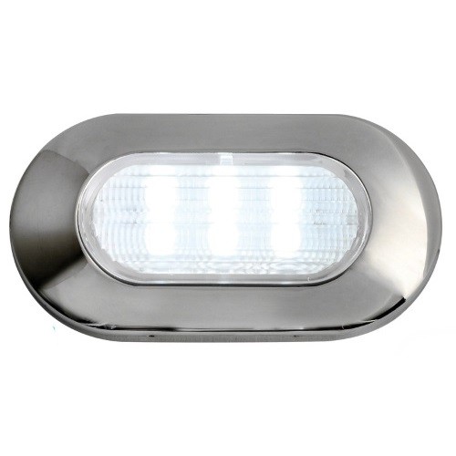 Светильник LED, белый, накладной, 1,2 Вт, 12 В, нержавеющая сталь, Osculati.