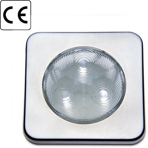 Светильник LED, врезной, нержавеющая сталь, 0,5 Вт, 12/24 В, Foresti & Suardi.