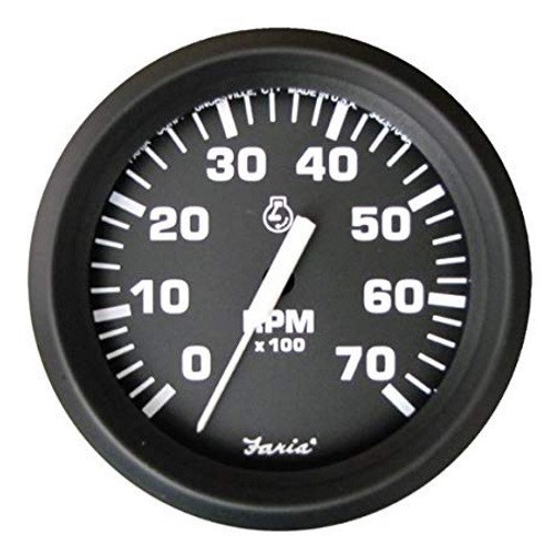 Тахометр, 7000RPM, чёрный, Faria.