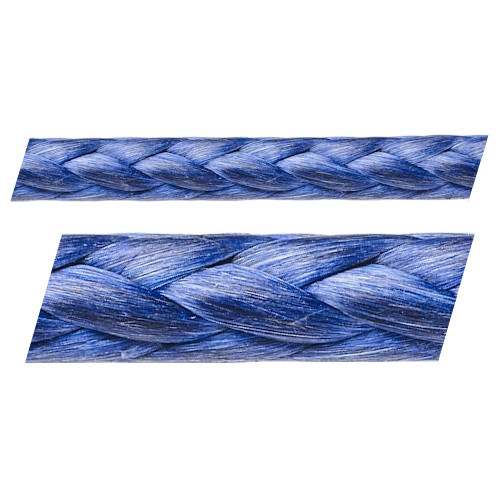 Трос D12 78, высокопрочный, полиэтилен, 2,5/4 мм, синий, Marlow Ropes. - 2,5 мм