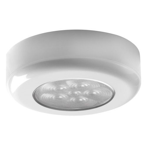Светильник LED, накладной, 1,2 Вт, 12/24 В, пластик белый, прозрачное стекло, Osculati.